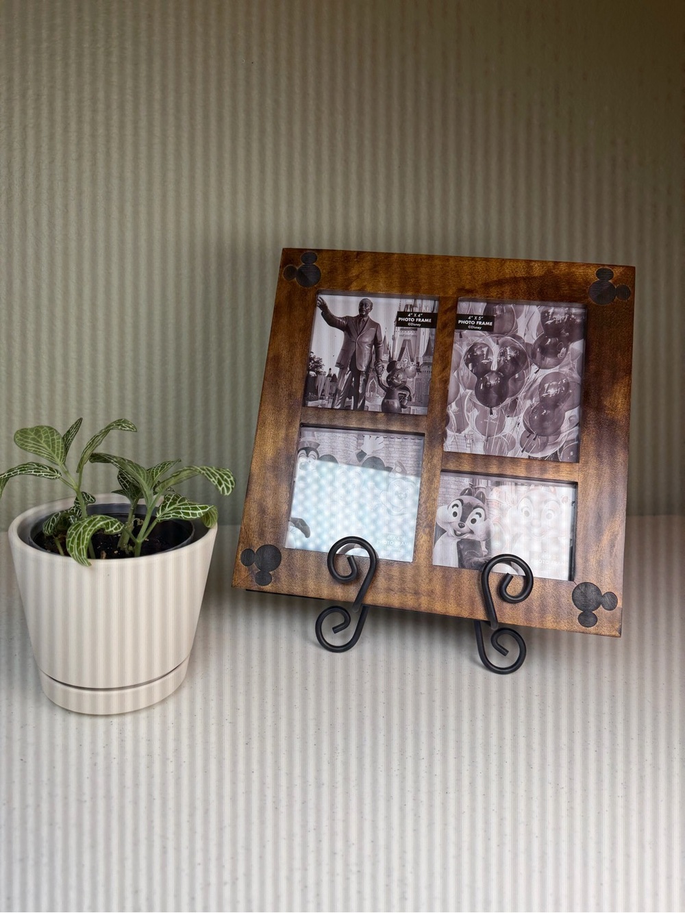 Disney Mickey Mouse 4 Opening Wooden Photo Frame